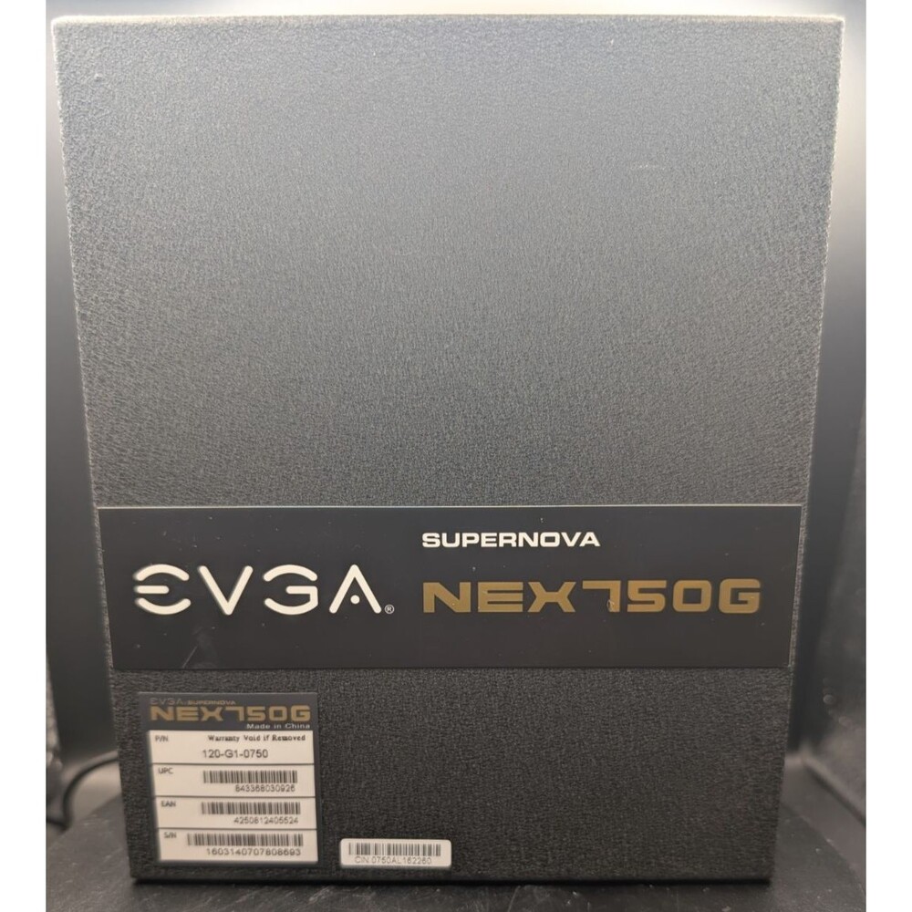 EVGA SuperNOVA NEX750G 750W PSU • 80+ Gold • Pulled Working • Parts/Repair